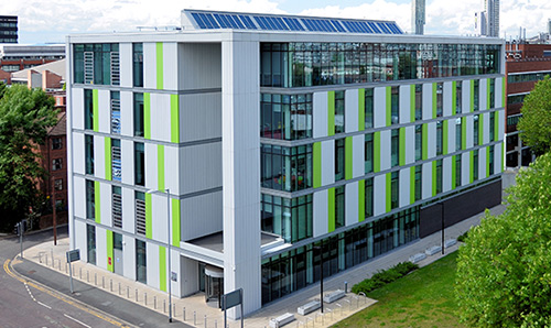 Outside view of the James Chadwick Building